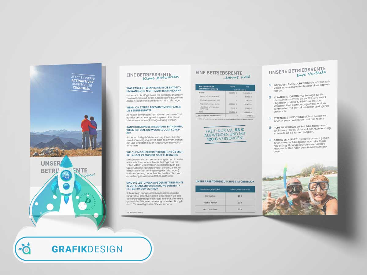 Grafikdesign - Flyer 6-seitig