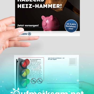 B 4 5 Allianz Postkarte Habeck